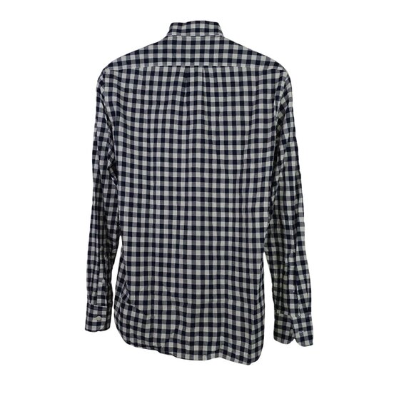J Crew Slim Fit Blue Gingham Check Plaid Button Down Shirt Men Size M Long Slv - Picture 5 of 13